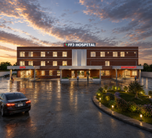 FFJ Hospital design by ACCO, Khanewal