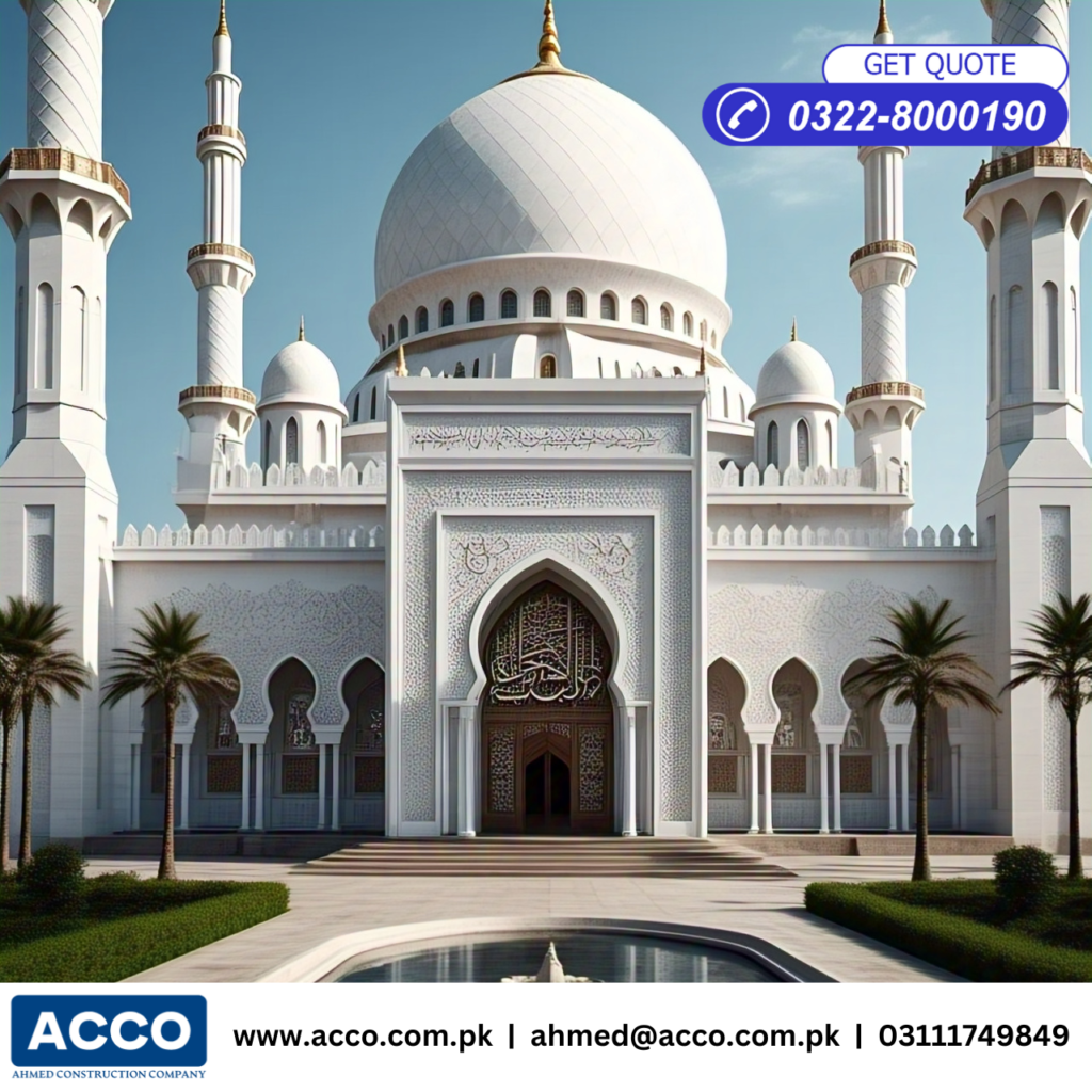ACCO Mosque Architecture and Construction in Pakistan – A Comprehensive Guide Introduction Mosques in Pakistan stand as iconic symbols of faith, art, and architectural grandeur. Over centuries, mosque architecture has evolved, reflecting both traditional Islamic styles and modern advancements. ACCO (Associated Consulting & Construction Organization) has emerged as a key player in mosque architecture and construction in Pakistan, blending heritage with innovation. This article explores the history, design elements, structural aspects, sustainability, and challenges of mosque construction in Pakistan, highlighting ACCO's contribution to this field. Historical Significance of Mosque Architecture in Pakistan Influence of Mughal and Islamic Architecture Pakistan’s mosques showcase a strong Mughal and Persian influence, characterized by domes, minarets, and intricate geometric patterns. Some of the most famous historical mosques include: Badshahi Mosque (Lahore) – One of the largest mosques in the world, built by Emperor Aurangzeb. Faisal Mosque (Islamabad) – A modern architectural marvel with an unconventional design. Evolution of Mosque Design in the Subcontinent With changing times, mosque architecture has evolved from traditional domes and minarets to minimalist and contemporary structures. New materials and engineering techniques have enabled larger prayer spaces and energy-efficient designs. ACCO’s Contribution to Mosque Architecture Introduction to ACCO ACCO (Associated Consulting & Construction Organization) is a leading construction firm in Pakistan specializing in mosque architecture. The company is known for its: Integration of traditional and modern architectural elements Use of sustainable and durable materials Adherence to Islamic architectural principles Notable Mosques Designed by ACCO ACCO has been involved in designing and constructing several high-profile mosques across Pakistan. Some notable projects include: State-of-the-art mosque designs in Lahore and Karachi Renovation of heritage mosques while preserving original artistry Design Elements in Mosque Architecture Traditional vs. Modern Designs Traditional mosques feature domes, calligraphy, and mihrabs (prayer niches). Modern mosques incorporate minimalism, glass structures, and sustainable energy solutions. Key Architectural Features A mosque’s design typically includes: Minarets – Tall towers for the call to prayer Domes – Symbolizing the universe and unity in Islamic architecture Mihrab and Minbar – Essential elements for leading prayers Materials Used in Mosque Construction Marble and sandstone for durability Glass and steel for modern aesthetics Wood and ceramic tiles for intricate carvings Structural Aspects of Mosque Construction Foundation and Structural Integrity A mosque’s foundation must be strong enough to support heavy domes and expansive prayer halls. ACCO ensures: Seismic-resistant designs in earthquake-prone areas Use of reinforced concrete and steel frameworks Domes, Minarets, and Arches Domes enhance acoustics and symbolize divine unity. Minarets are designed for aesthetic and functional purposes (call to prayer). Arches add elegance while supporting large structures. Acoustics and Ventilation ACCO prioritizes sound engineering for: Echo-free prayer halls Cross-ventilation to reduce heat buildup Sustainability in Mosque Architecture Use of Green Building Materials ACCO incorporates: Solar panels to reduce electricity dependency Eco-friendly bricks and recycled materials Energy-Efficient Mosque Designs Natural lighting through skylights Water recycling systems for ablution areas Challenges in Mosque Construction in Pakistan Financial and Logistical Issues Funding constraints for large-scale mosque projects Limited availability of skilled craftsmen Balancing Tradition and Modernity Preserving historical elements while integrating new designs Adapting to urban landscapes with space constraints Case Studies of Notable Mosques Built by ACCO ACCO’s expertise in mosque construction is evident in several key projects, such as: A grand mosque in Lahore featuring a blend of Ottoman and Mughal architecture A minimalist-designed mosque in Karachi with eco-friendly materials Innovations in Mosque Construction by ACCO Integration of Smart Technologies Automated lighting and air conditioning Digital screens for displaying prayer times Climate-Responsive Designs Passive cooling techniques to reduce heat absorption Wind towers for natural airflow Legal and Regulatory Considerations Government Regulations and Permits Mosque construction requires approval from local authorities Strict compliance with urban zoning laws Safety and Compliance Standards Fire safety measures Structural integrity assessments before approval Future Trends in Mosque Architecture in Pakistan Influence of Global Mosque Designs Inspiration from Turkish and Middle Eastern mosques Sleek, minimalist designs for urban settings ACCO’s Vision for Future Mosque Projects Developing iconic mosques with cutting-edge designs Prioritizing sustainability and accessibility FAQs What makes ACCO unique in mosque construction? ACCO blends traditional craftsmanship with modern engineering, ensuring durable and aesthetically pleasing mosques. How long does it take to build a mosque in Pakistan? Depending on the scale, it can take anywhere from 6 months to 3 years. What materials are commonly used in mosque construction? Marble, concrete, glass, and sustainable materials. Are there government regulations for mosque construction? Yes, including zoning laws and safety compliance standards. What are the key features of a mosque built by ACCO? Strong foundations, beautiful calligraphy, innovative technology, and energy efficiency. Conclusion Mosque architecture in Pakistan is a blend of tradition and modernity, and ACCO has played a pivotal role in shaping it. With a focus on sustainability, innovation, and craftsmanship, ACCO is set to redefine mosque construction for generations to come.