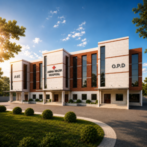 Amna Wazir Hospital design by ACCO, Shamkay Bhatiyan, Lahore