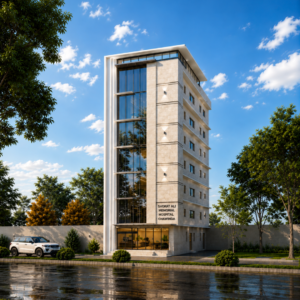 Shaukat Ali Memorial Hospital design by ACCO, Sialkot