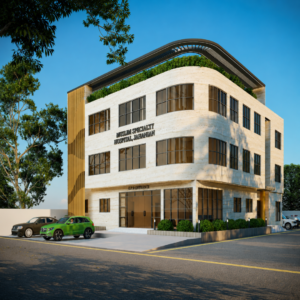 Muslim Speciality Hospital design by ACCO, Khanewal