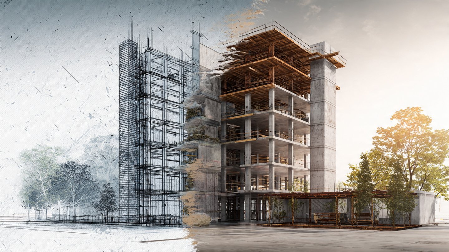 Office building structural drawings and design