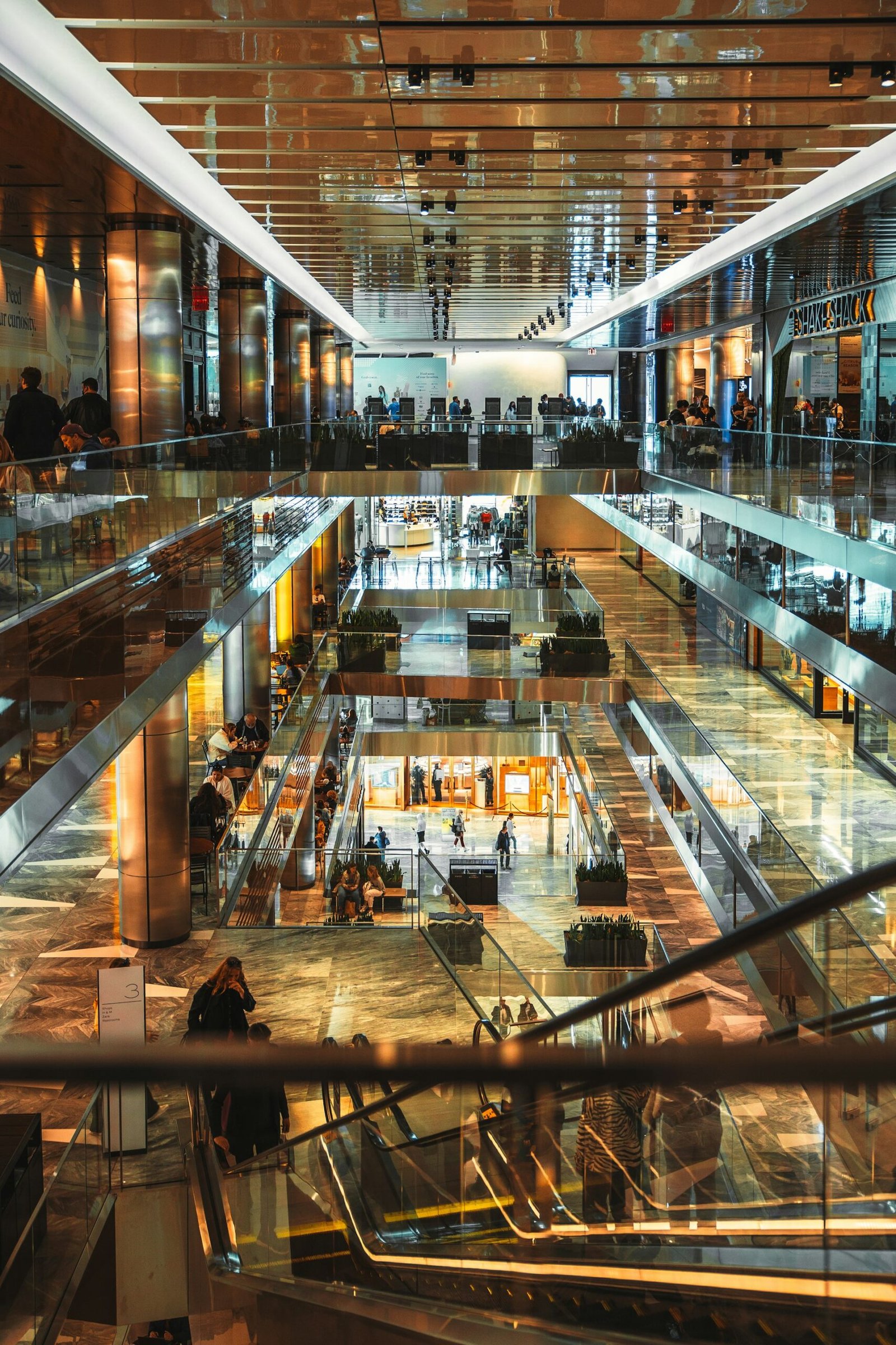 Commercial complex development with central atrium