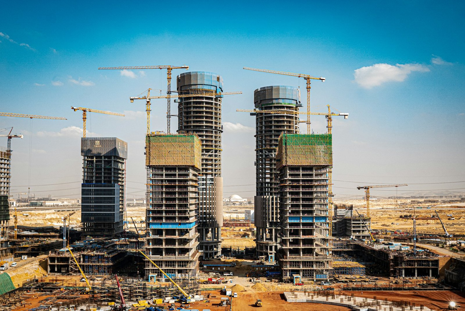 High-rise buildings under construction in Pakistan