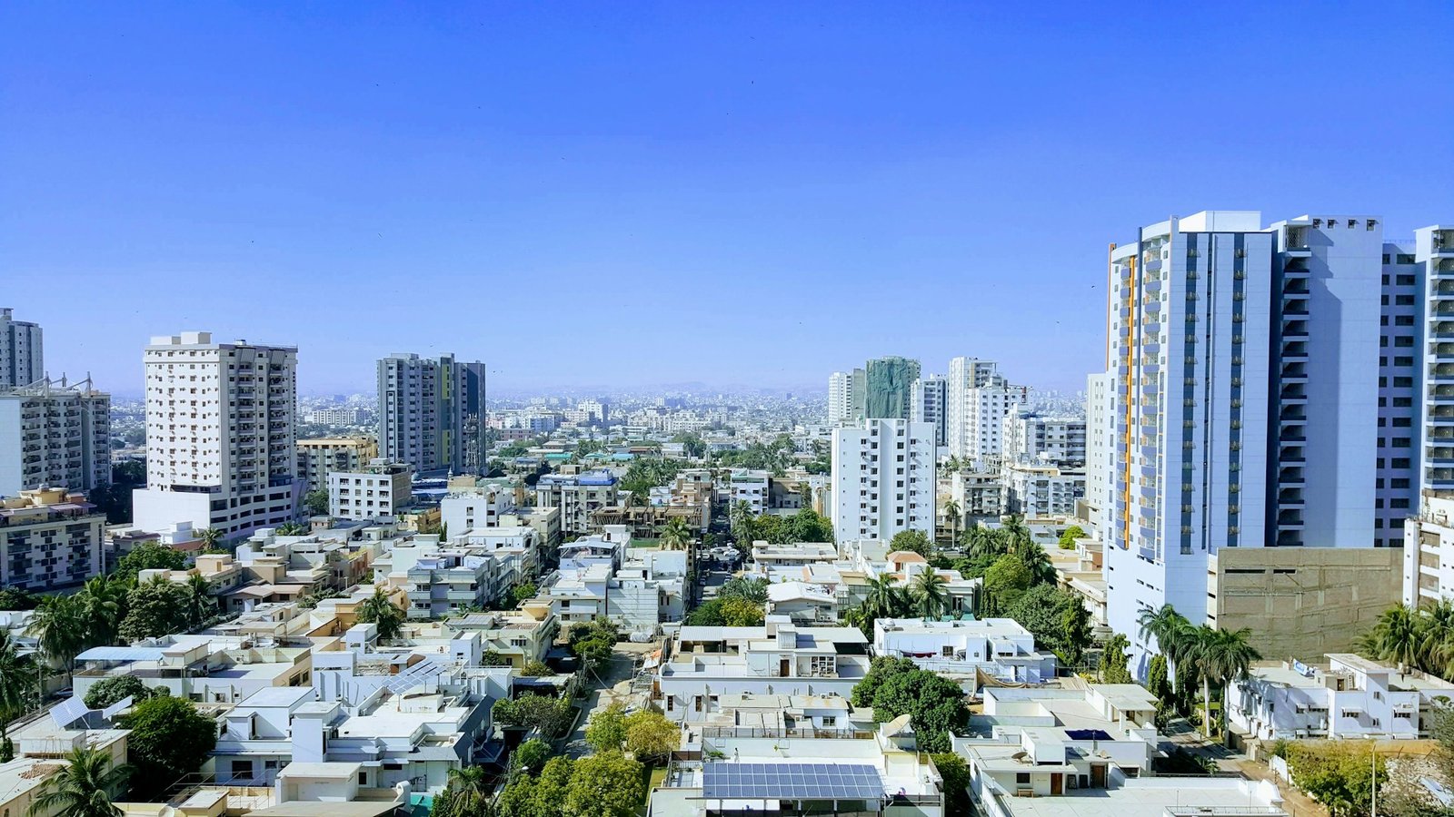 Karachi skyline with high-rise towers