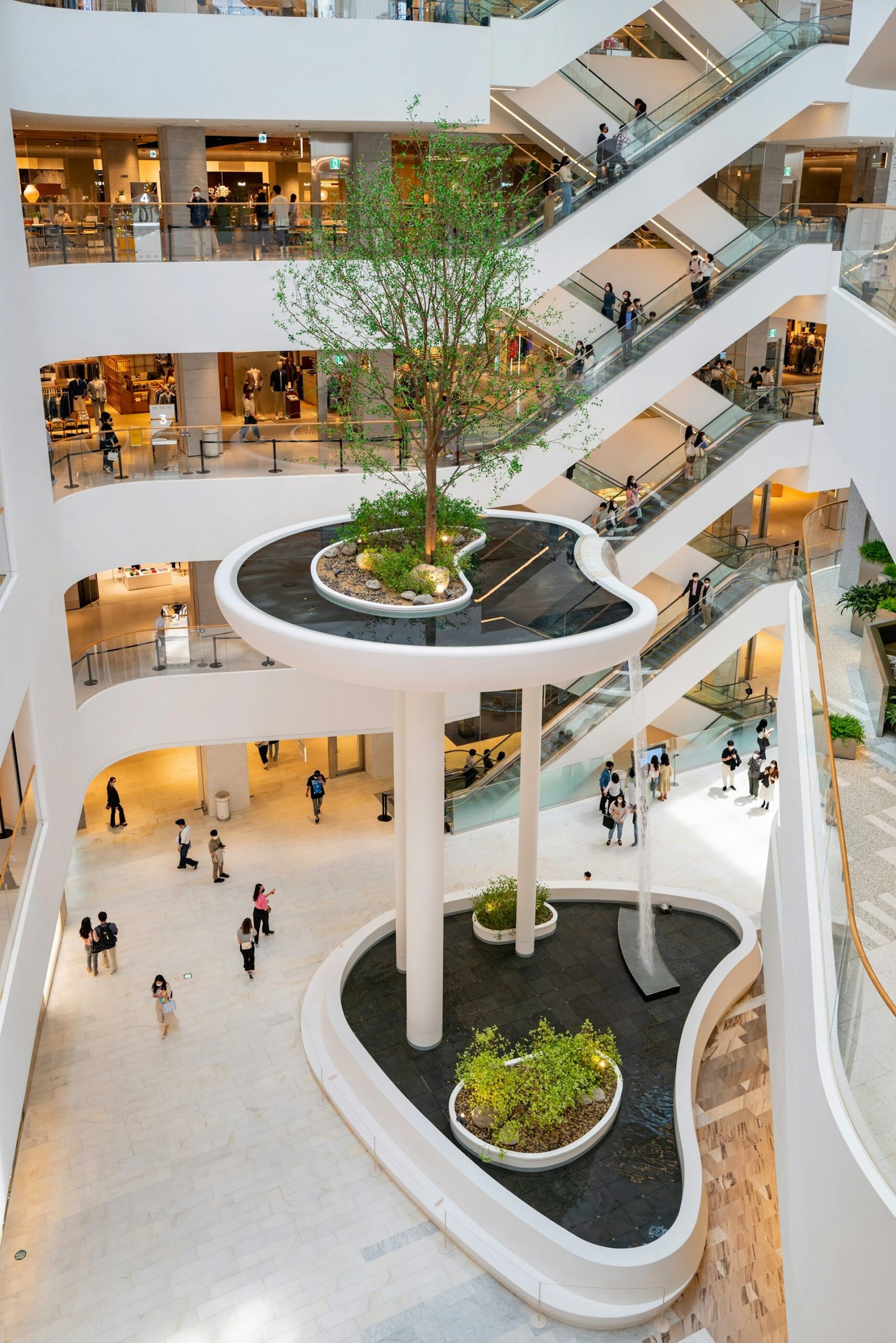 Shopping mall architecture and interior design